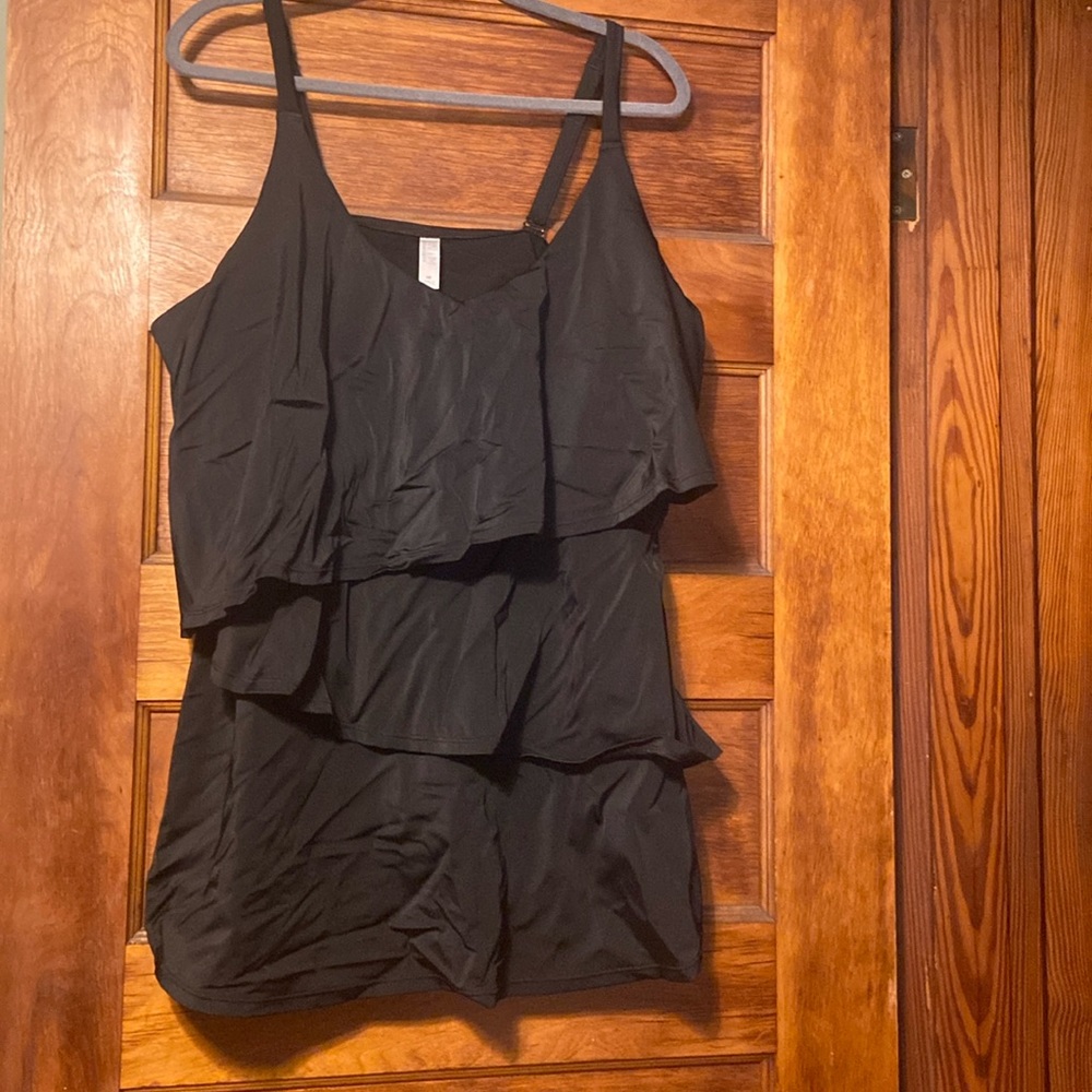 Black bathing suit top